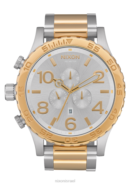 51-30 כרונו Nixon כסף/זהב 60ZP23 שעון