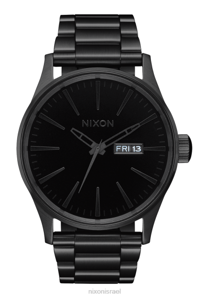 זקיף נירוסטה Nixon הכל שחור/שחור 60ZP1 שעון