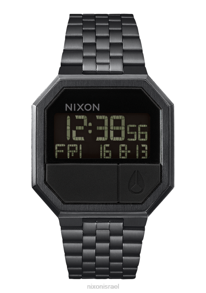 להפעיל מחדש Nixon הכל שחור 60ZP147 שעון