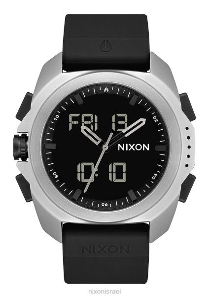ריפלי Nixon כסף שחור 60ZP194 שעון