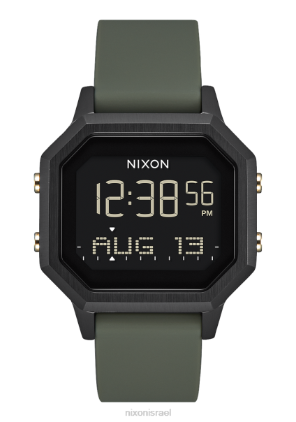 סירנה נירוסטה Nixon שחור/עייפות 60ZP205 שעון