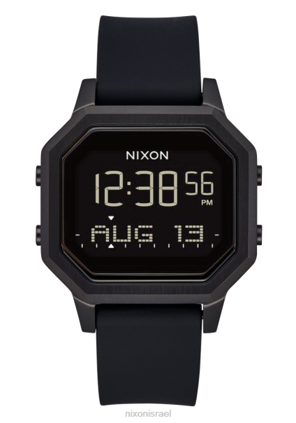 סירנה נירוסטה Nixon הכל שחור 60ZP209 שעון
