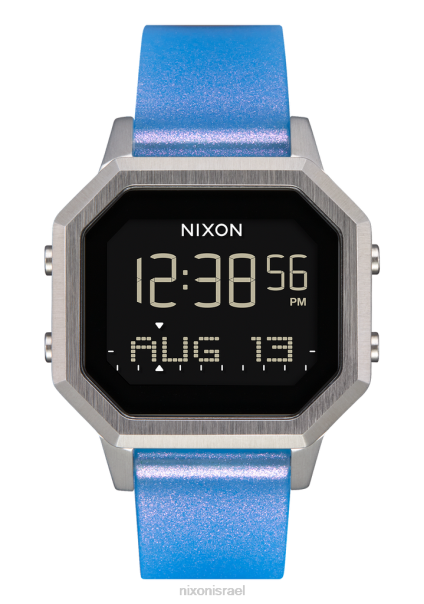 סירנה נירוסטה Nixon כסף / ססגוני 60ZP210 שעון