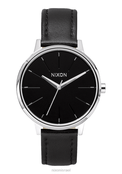 עור קנסינגטון Nixon שָׁחוֹר 60ZP237 שעון