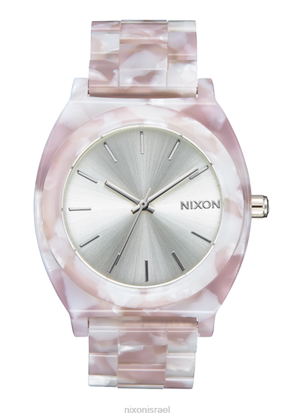 מספר זמן אצטט Nixon ורוד/כסף 60ZP250 שעון
