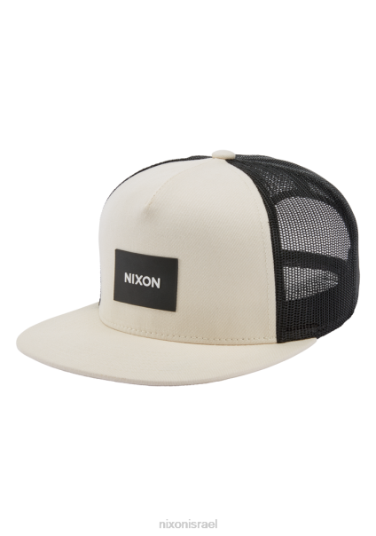 כובע משאית צוות Nixon שמנת/שחור 60ZP440 אביזרים