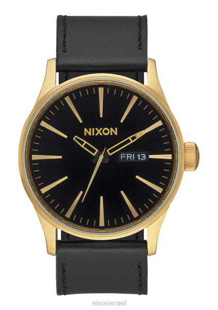 עור זקיף Nixon זהב/שחור 60ZP53 שעון