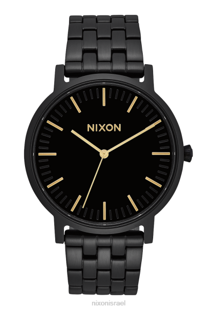 פּוֹרטֶר Nixon הכל שחור/זהב 60ZP78 שעון