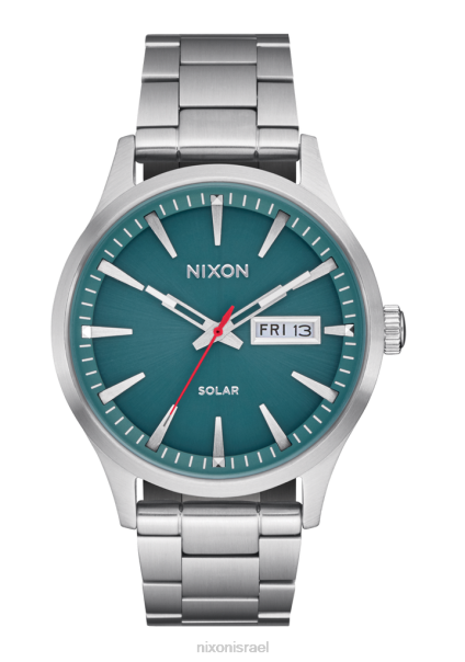 זקיף נירוסטה סולארית Nixon כסף/ג'ספר 60ZP99 שעון